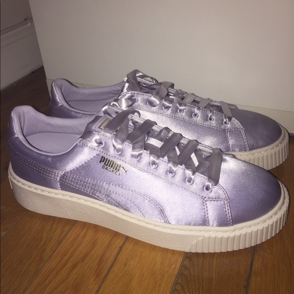 basket puma platform satin basket puma platform satin